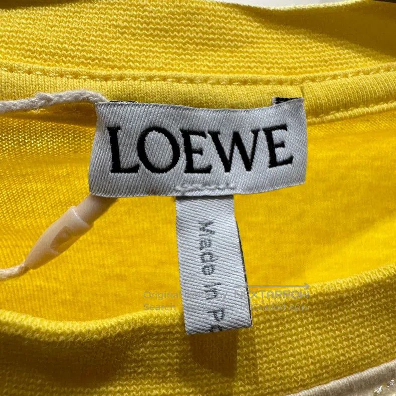 Loewe Loewe Contrast Color Irregular Hem Short Sleeve Size XS / US 0-2 / IT 36-38 - 3 Thumbnail