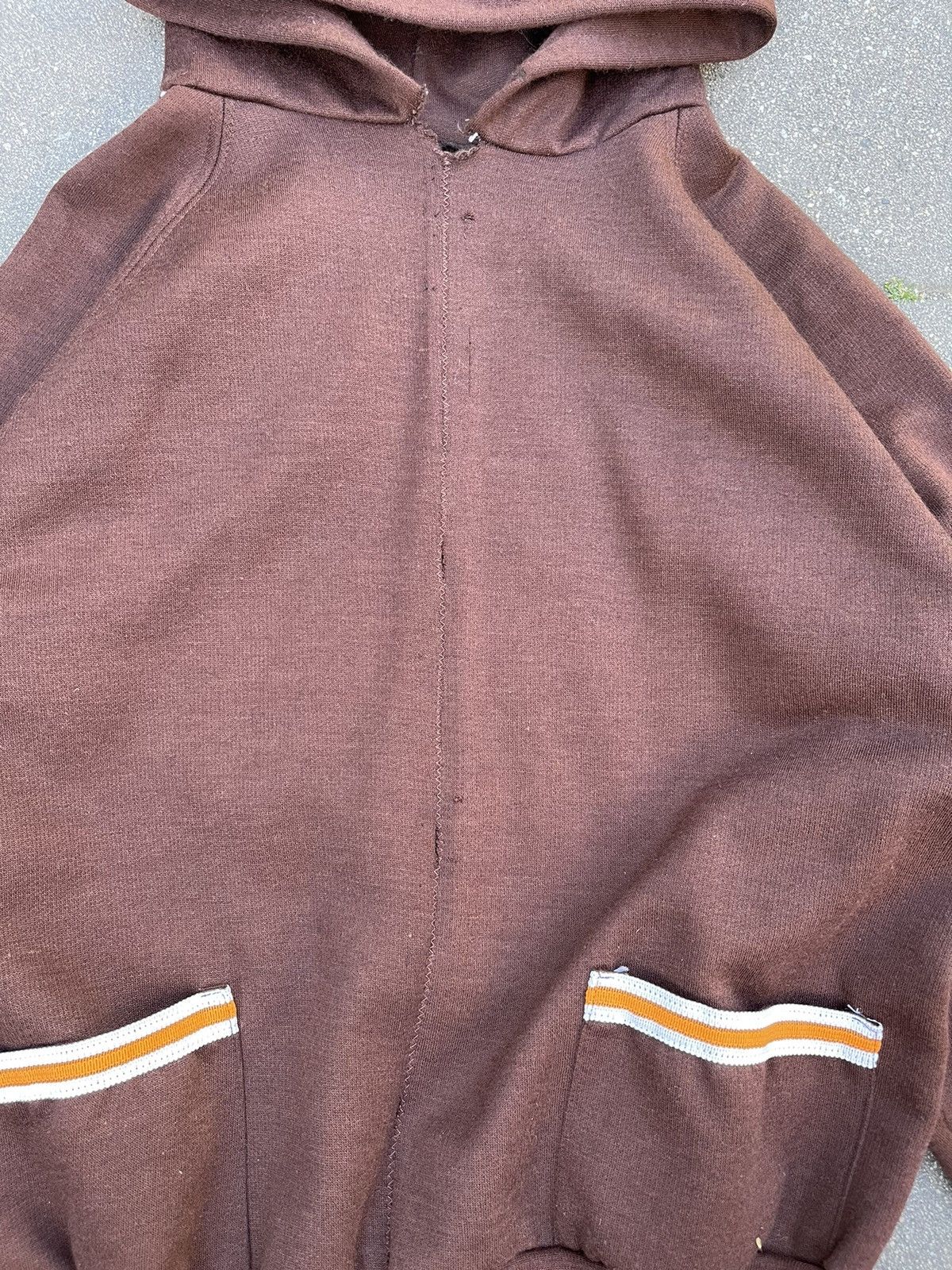 Vintage 70s reworked zip up hoodie -> pullover Size US L / EU 52-54 / 3 - 2 Thumbnail
