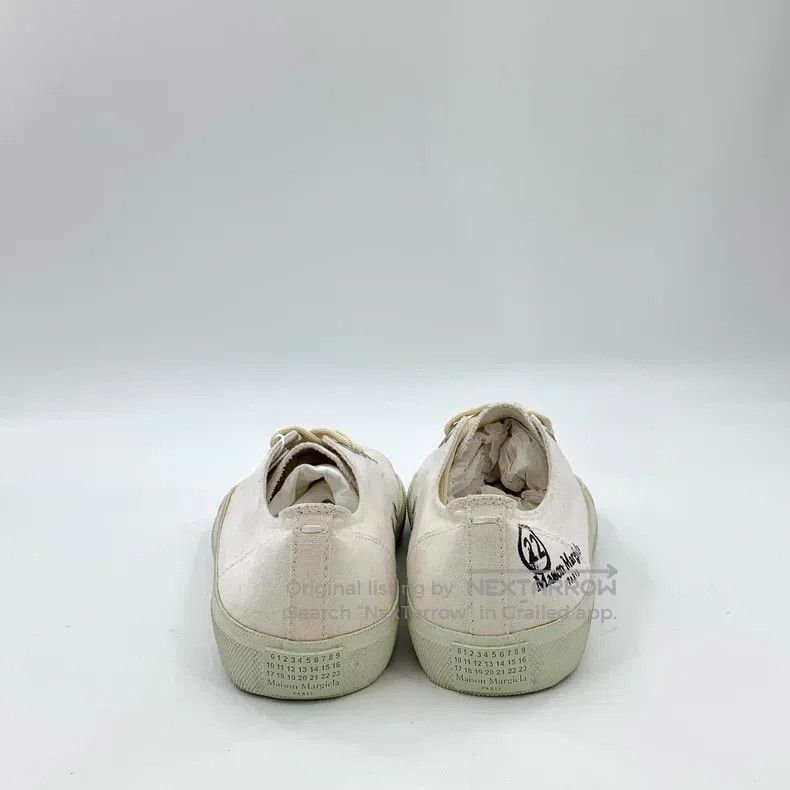 Maison Margiela Maison Margiela White lace-laced casual flatboard shoes Size US 6.5 / IT 36.5 - 4 Thumbnail
