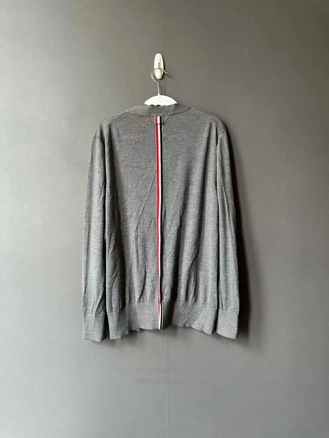 Thom Browne thom browne gray striped wool cardigan. Size US L / EU 52-54 / 3 - 2 Thumbnail