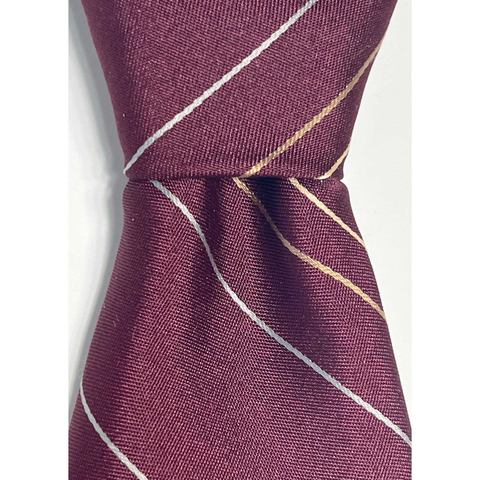 Lanvin Lanvin New York Paris Mens Vintage Red Designer Necktie Tie Size ONE SIZE - 4 Thumbnail