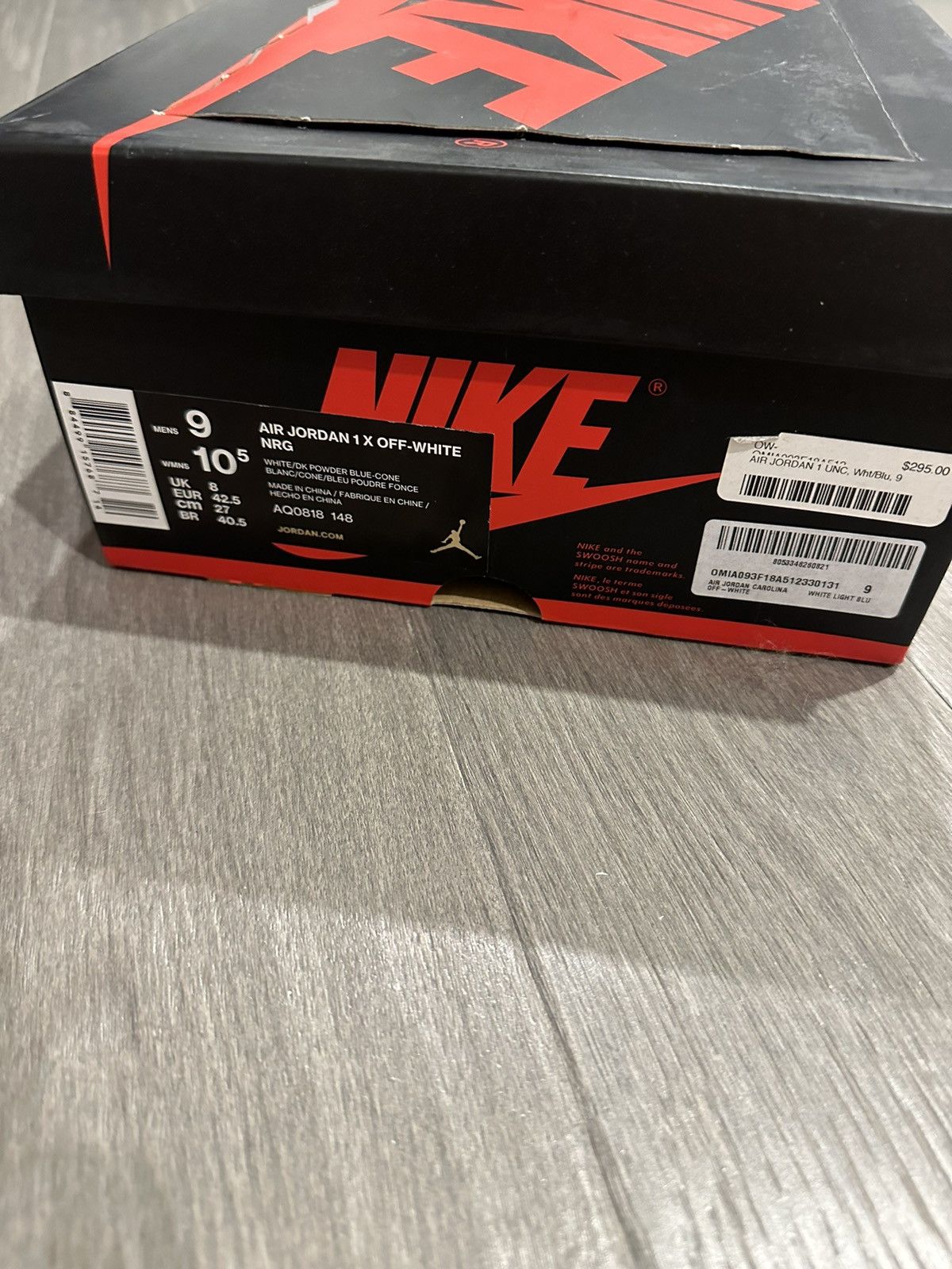 Nike × Off-White Nike X Off White Air Jordan 1 UNC Size US 9 / EU 42 - 10 Thumbnail