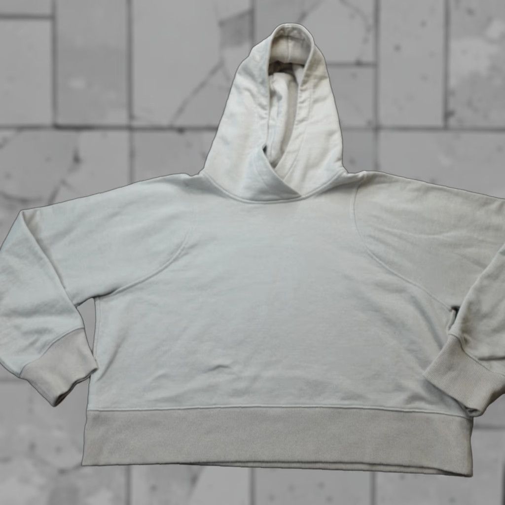Lululemon Lululemon Womens Sweatshirt Medium Beige Metallic Loungeful Cropped Athletic Long Sleeve Crew Neck Pullover Size M / US 6-8 / IT 42-44 - 1 Thumbnail