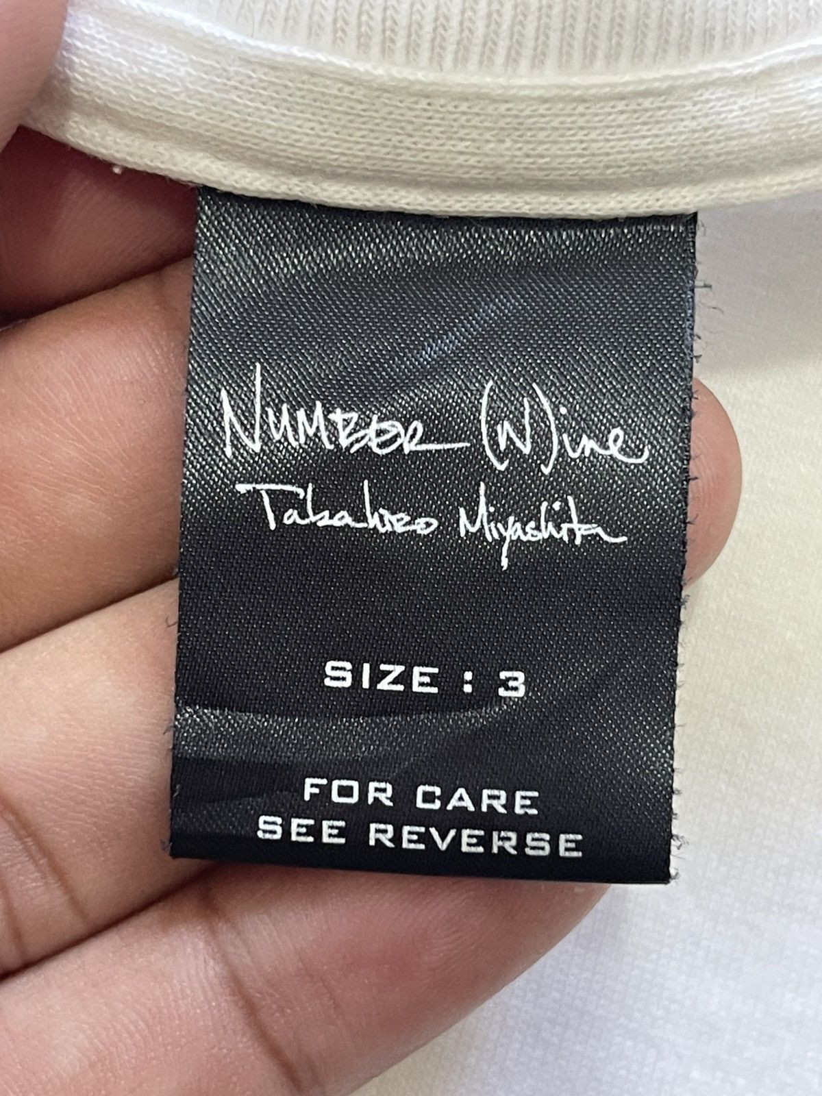 Number (N)ine 2000s Number Nine V Neck Print Tee #99 Size US M / EU 48-50 / 2 - 11 Thumbnail