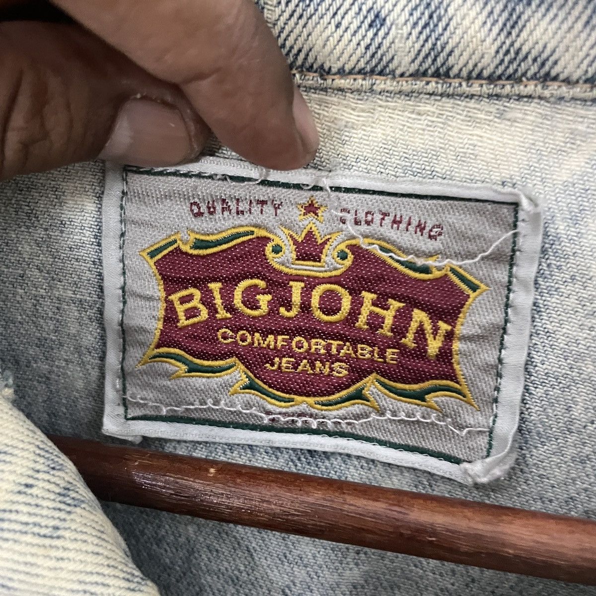 Big John Vintage Big John Distress Buckle Denim Jacket Size US M / EU 48-50 / 2 - 5 Thumbnail