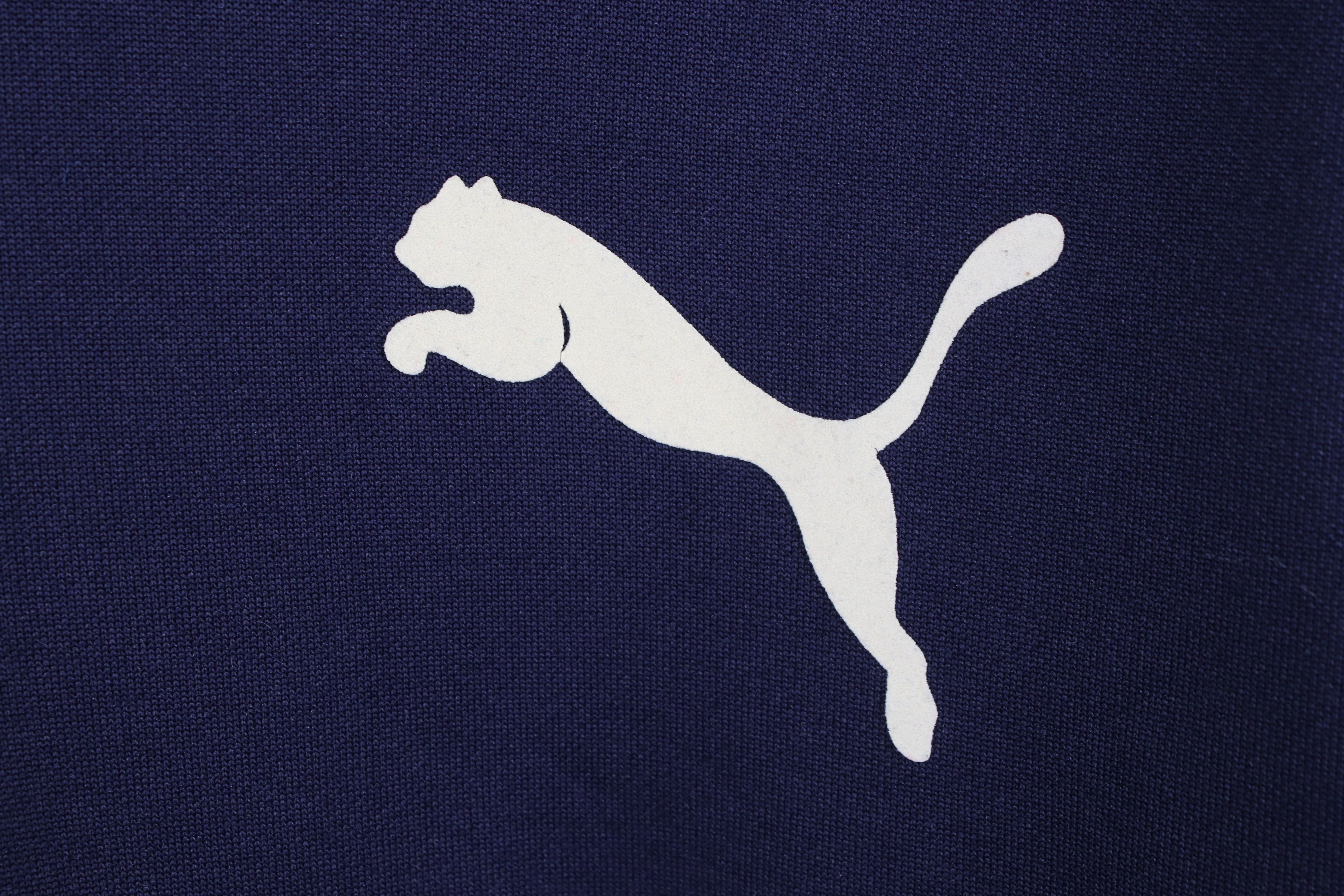 Puma × Vintage Vintage 80s 90s Puma Half Zip Pullover Anorak Jacket Blue Size US L / EU 52-54 / 3 - 4 Thumbnail