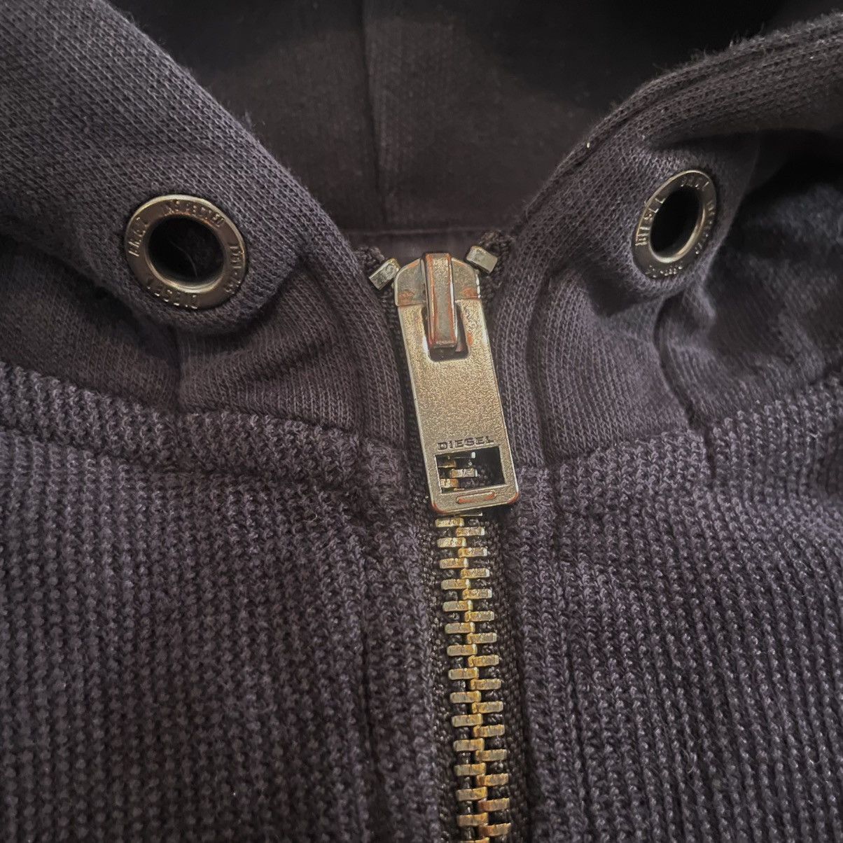 Diesel Quarter-Zip Cotton Hoodie Size US M / EU 48-50 / 2 - 2 Thumbnail