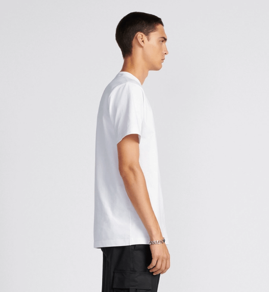 Dior o1w1db10525 413J69 Relaxed-Fit T-Shirt in White Size US M / EU 48-50 / 2 - 5 Thumbnail