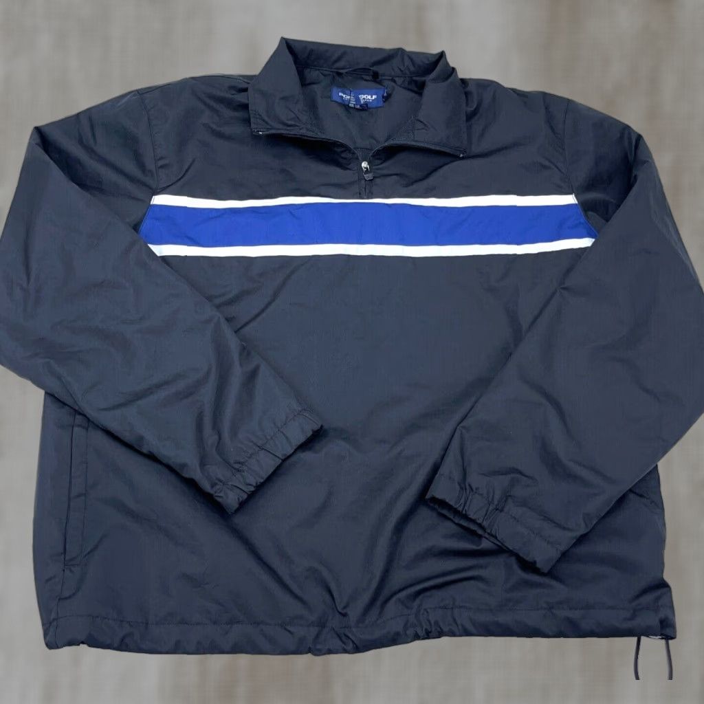 Ralph Lauren Ralph Lauren Jacket Men Medium Black Blue Pullover Windbreaker Polo Golf Adult Mens Size US M / EU 48-50 / 2 - 1 Thumbnail