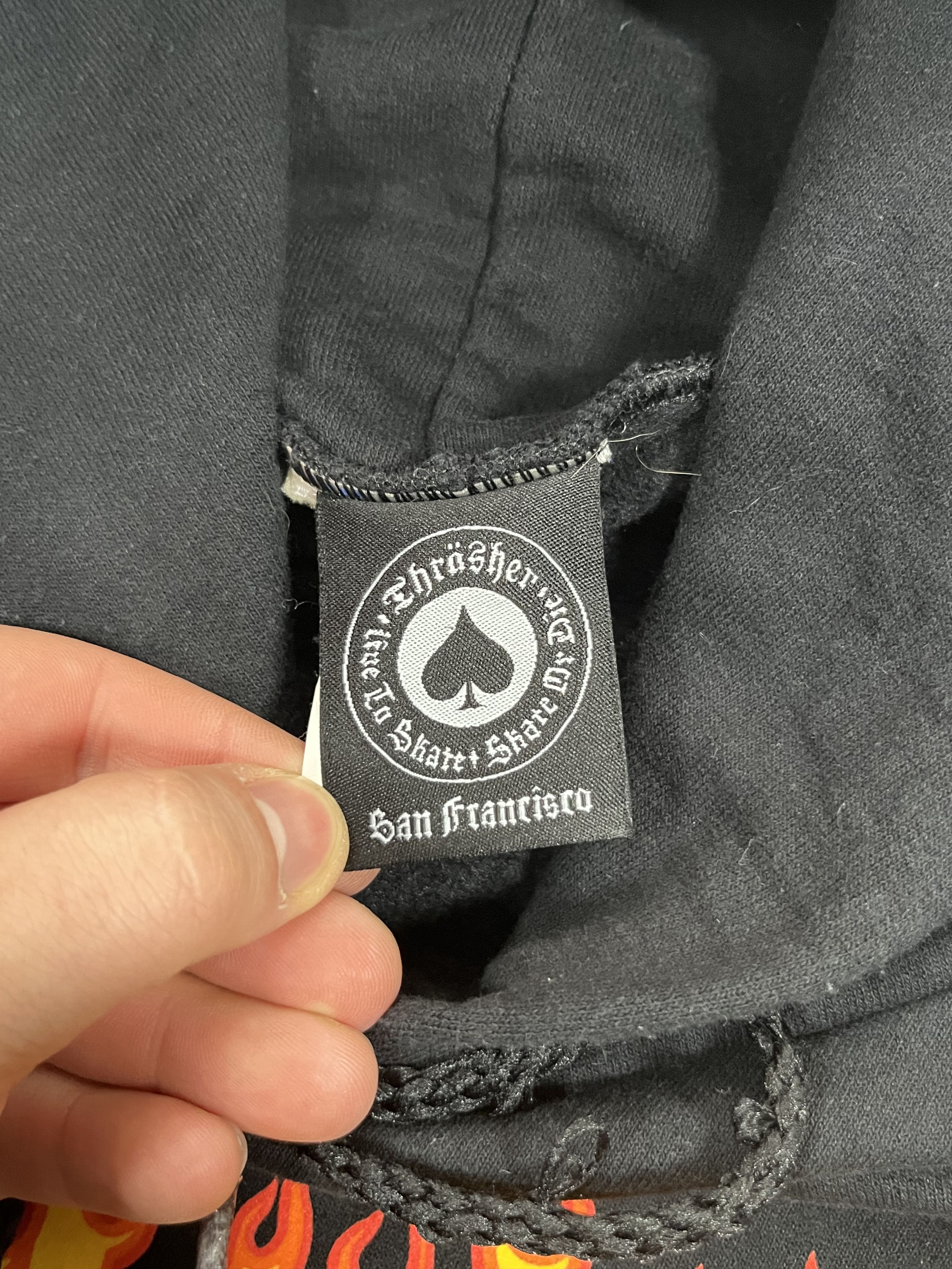 Thrasher Vintage Hoodie Thrasher Flame Logo Streetwear Y2K Black Size US S / EU 44-46 / 1 - 6 Thumbnail