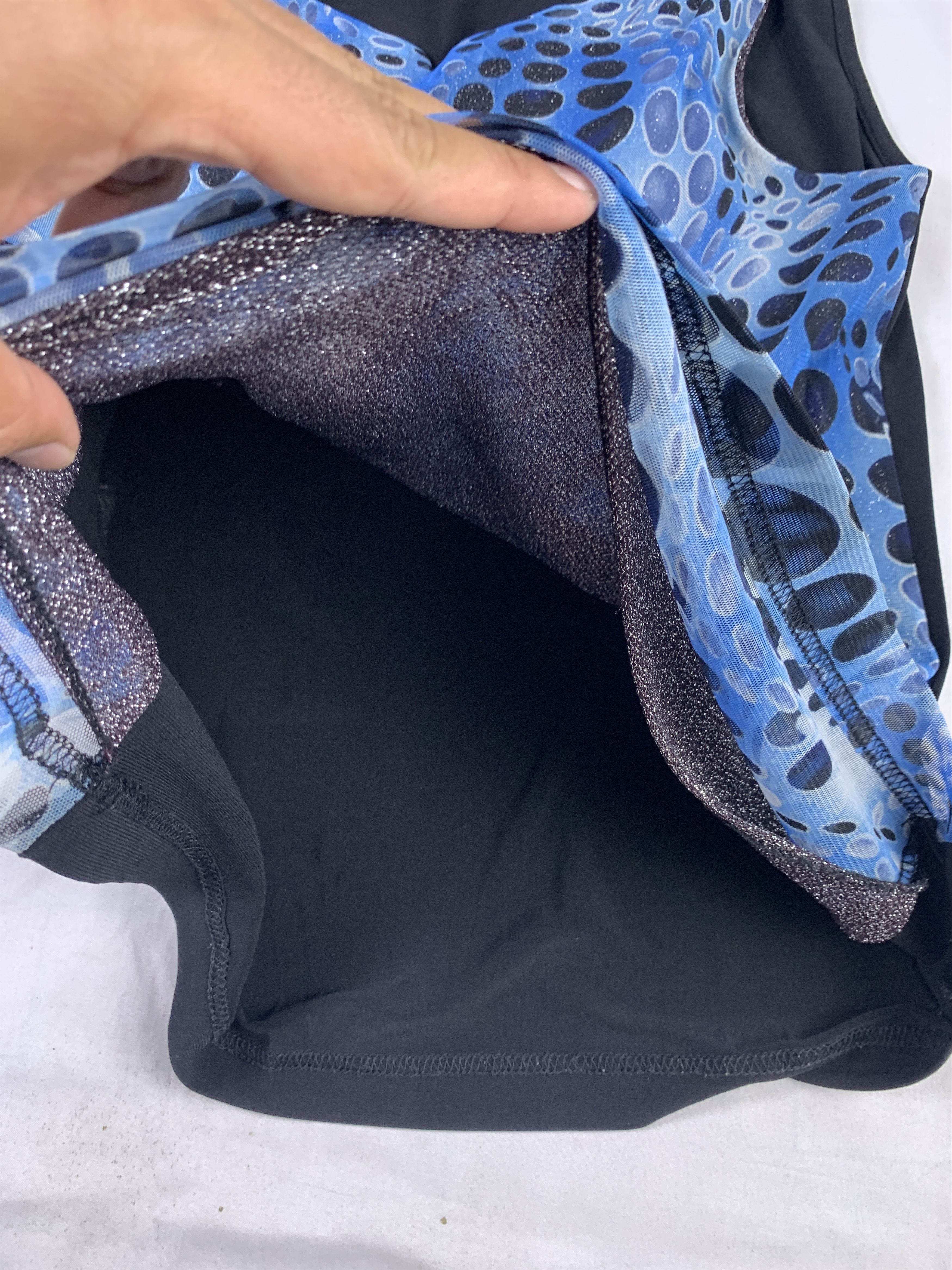 Japanese Brand Illusion Liquidify Glittery Mesh Top (M) Size M / US 6-8 / IT 42-44 - 6 Thumbnail