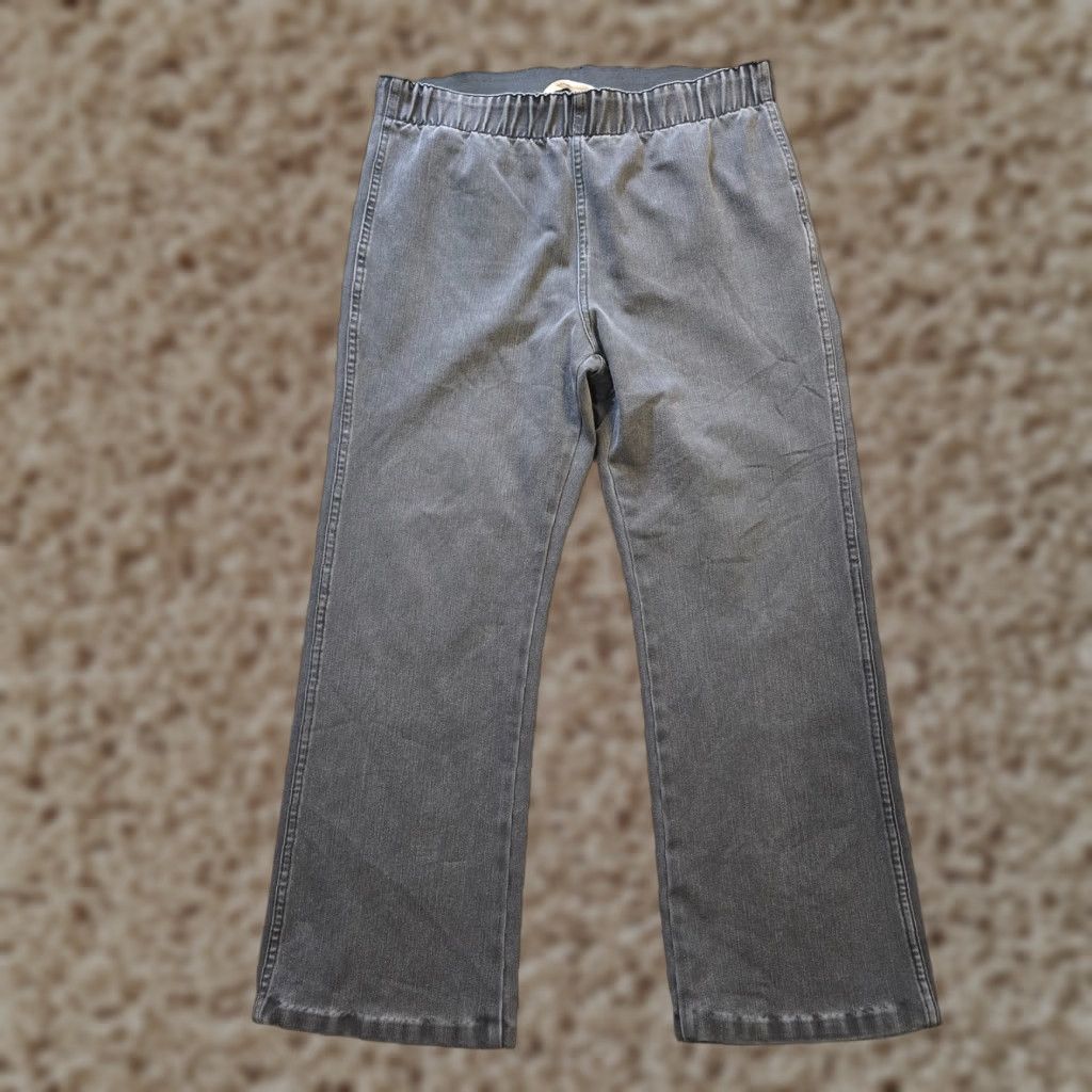 Soft Surroundings Soft Surroundings Jeans Womens Large Petite Gray Straight Leg Pull On Capsule Shirt? Size 36" / US 14 / IT 50 - 1 Thumbnail