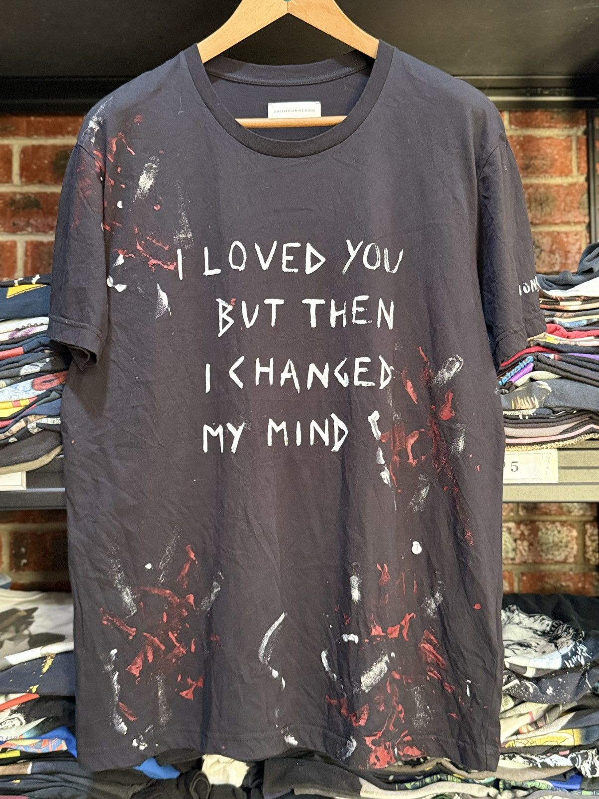 Faith Connexion Dionysios I Love But Then I Changed My Mind Paint Tee Size US L / EU 52-54 / 3 - 1 Thumbnail