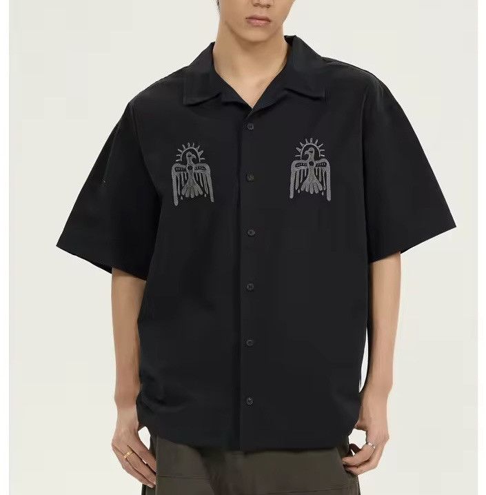 Other Embroidery Casual Retro Streetwear Loose Summer Shirt Size US M / EU 48-50 / 2 - 1 Thumbnail