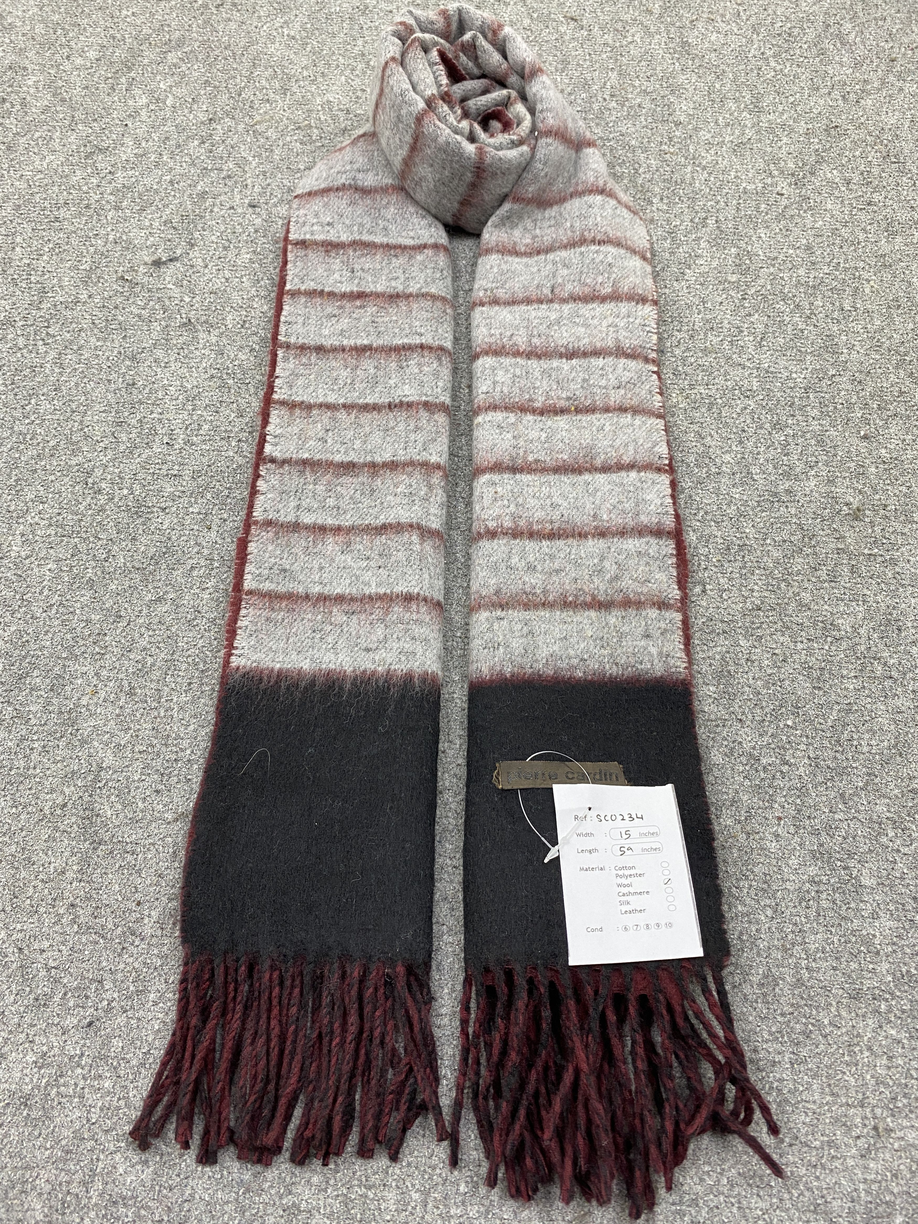Pierre Cardin Pierre Cardin WoolScarf / Muffler / Neckwear SC0234 Size ONE SIZE - 1 Thumbnail