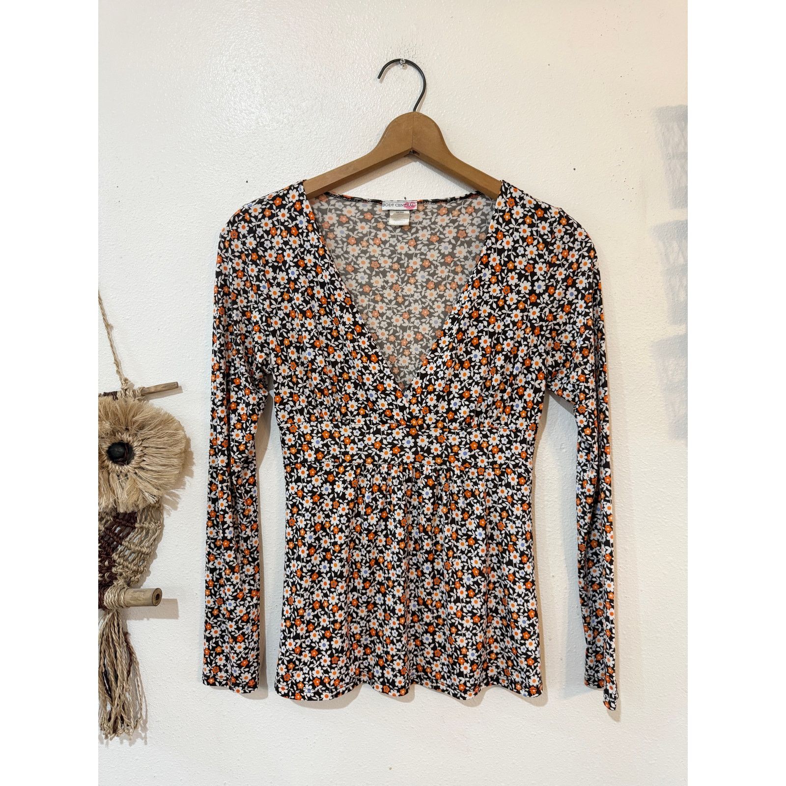 Other Y2K Groovy Floral Deep V Top Size S / US 4 / IT 40 - 6 Thumbnail