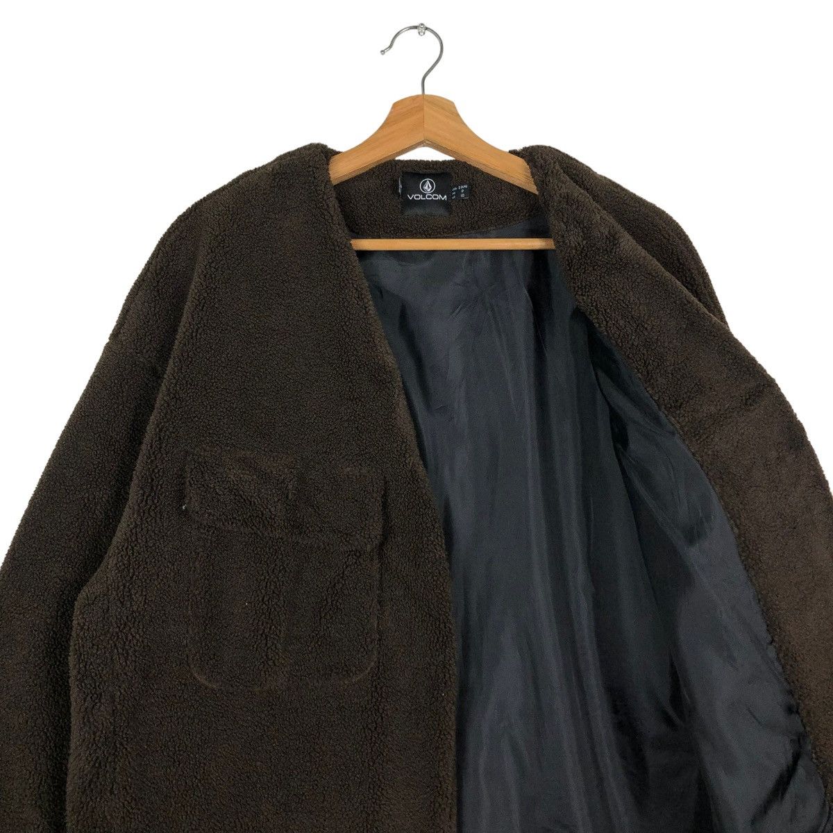 Japanese Brand 🔥RICH BROWN LONG FLEECE JACKET VOLVOM STREETWEAR Size US S / EU 44-46 / 1 - 12 Thumbnail
