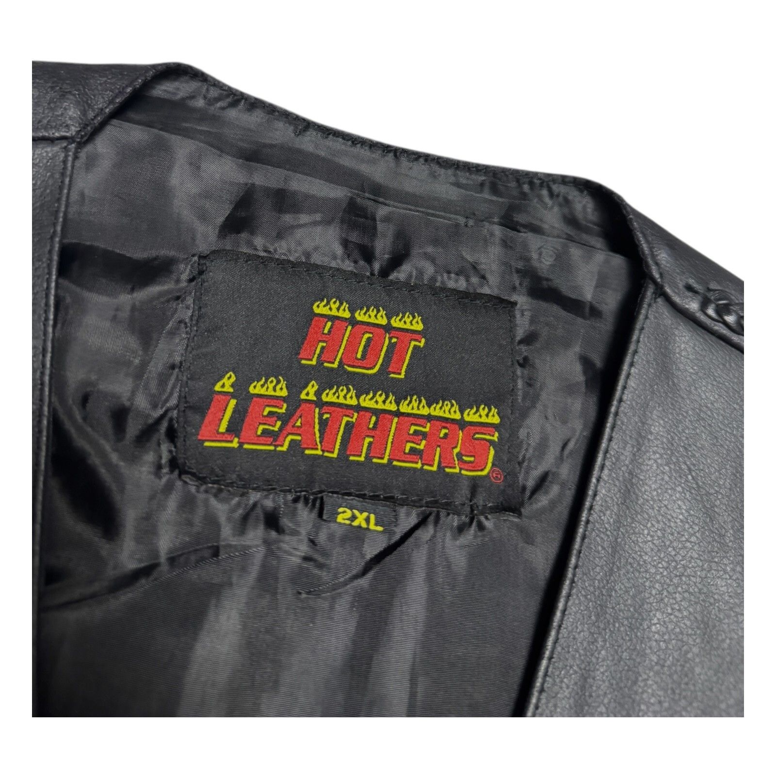 Leather HOT LEATHERS Braided Leather Retro Motorcycle Biker Vest 2XL Size US XXL / EU 58 / 5 - 4 Thumbnail