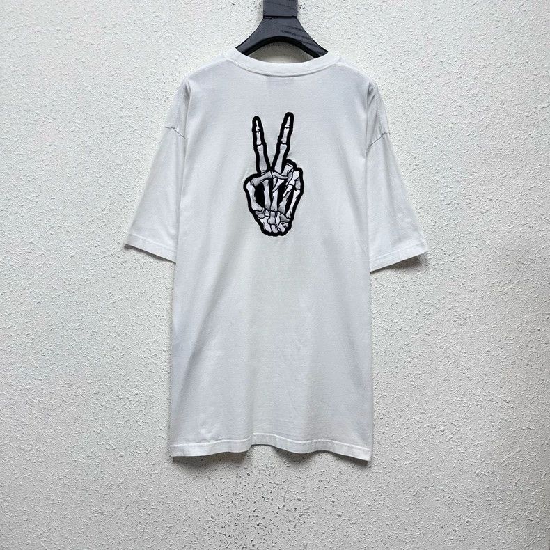 Balenciaga Balenciaga Dissolving Smiley Scissors Embroidered Short Sle Size US S / EU 44-46 / 1 - 2 Thumbnail