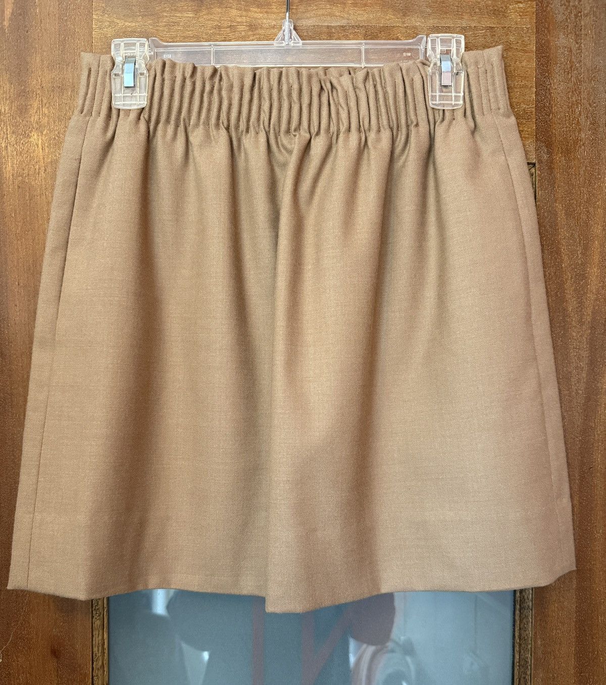 J.Crew J.Crew Women Beige Wool Blend Sidewalk Pull On Mini Skirt Size 27" / US 4 / IT 40 - 6 Thumbnail