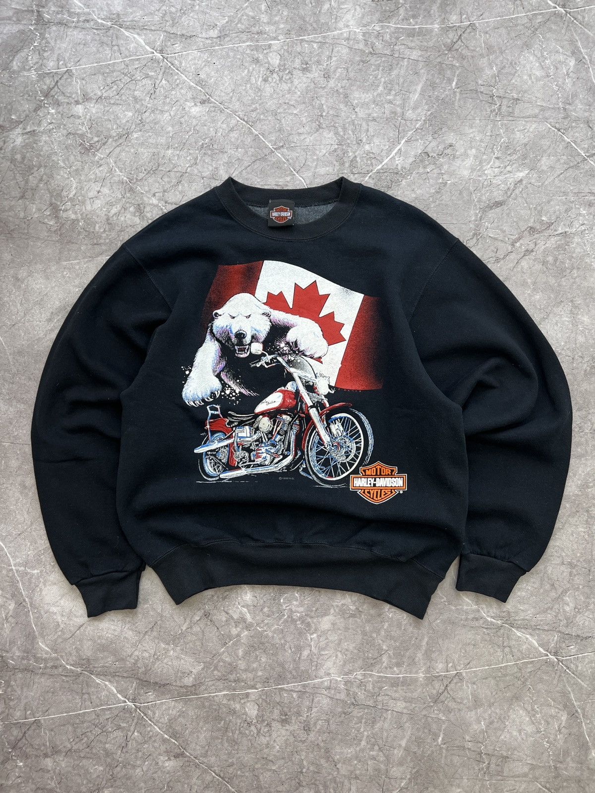 Harley Davidson VINTAGE HARLEY DAVIDSON 1999 sweatshirt 3D embleme Size US M / EU 48-50 / 2 - 1 Thumbnail