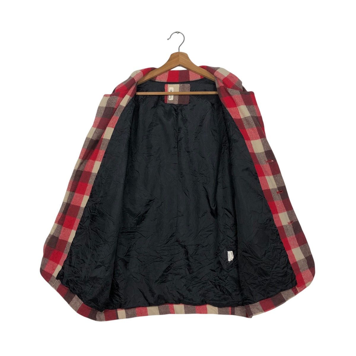 Flannel × Japanese Brand × Vintage 📌Vintage Chore Work Jacket Hikari Shoji Tartan Issey Miyake Size US M / EU 48-50 / 2 - 14 Thumbnail