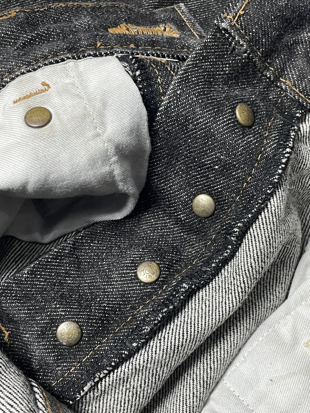 Studio D'Artisan 1990’s Íxi:z - Distressed Button Fly Denim Pants Size US 29 - 7 Thumbnail