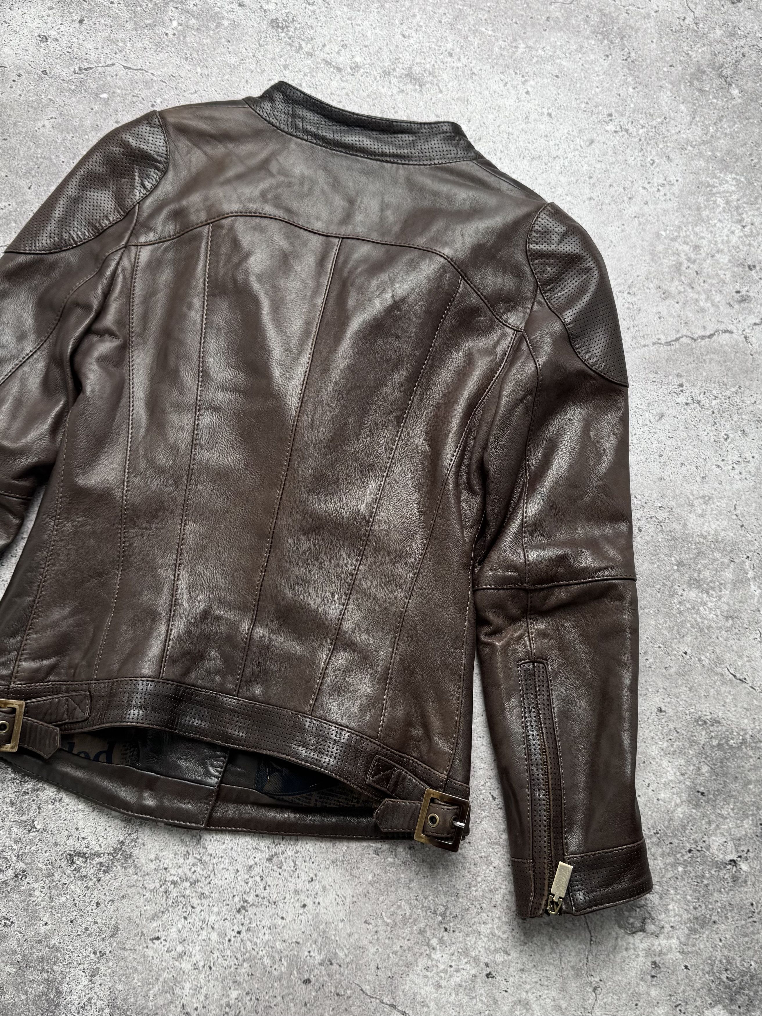 Vintage Vintage Leather Jacked With Zippers C5(V408)(E8) Size XS / US 0-2 / IT 36-38 - 10 Thumbnail