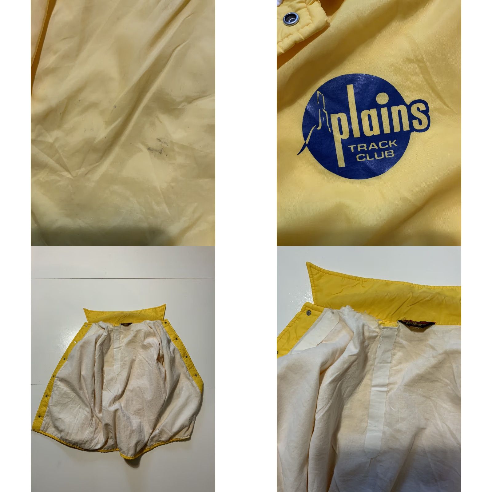 Dunbrooke VINTAGE Dunbrooke Pla-Jac Windbreaker Jacket Yellow Sz. M 1980s Nylon Snap Button Size US M / EU 48-50 / 2 - 8 Thumbnail