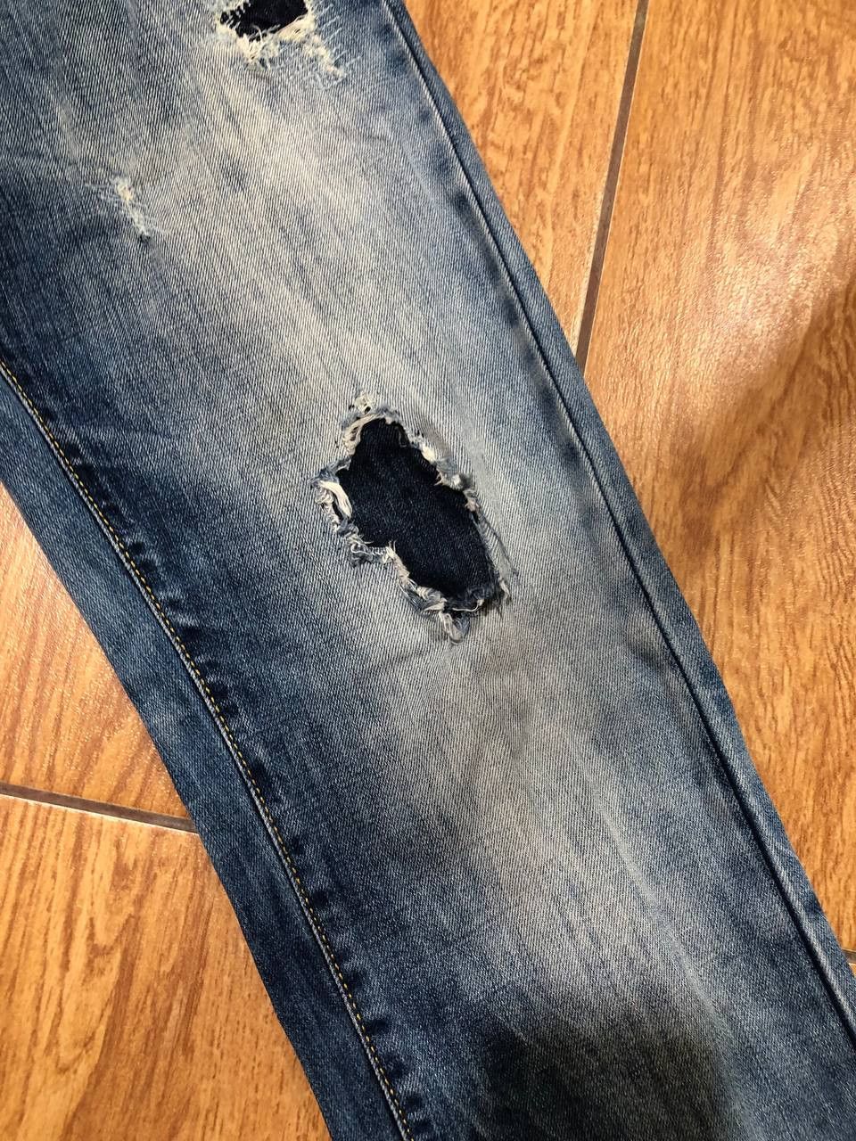 Dsquared2 Dsquared2 Blue Distressed Ripped vintage denim Jeans Size US 28 / EU 44 - 12 Thumbnail