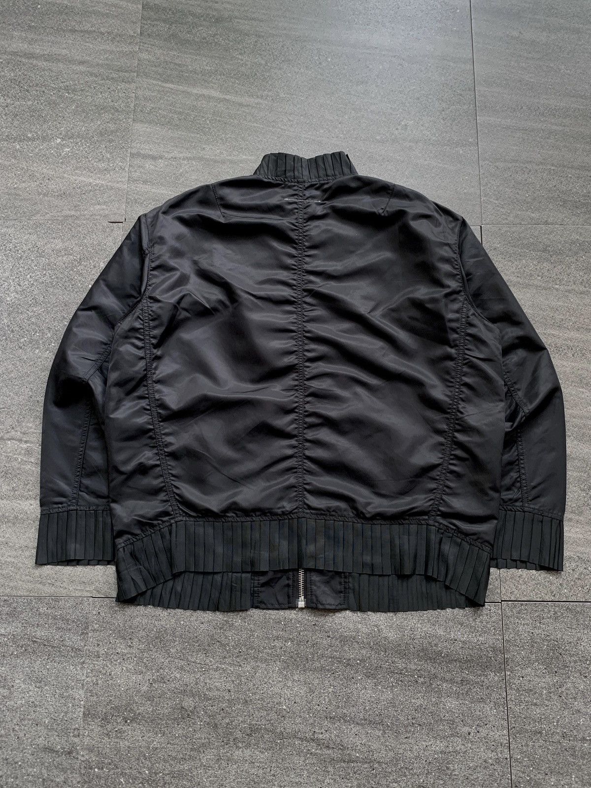 Maison Margiela FREE TAX! MM6 Oversized Pleated Nylon Bomber Jacket Size US M / EU 48-50 / 2 - 7 Thumbnail