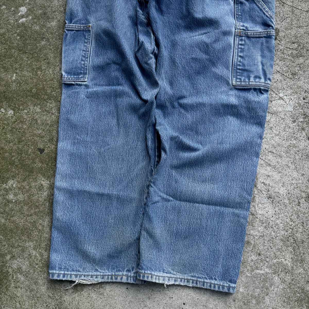 Vintage Sun Faded Thrashed Workwear Jeans ERD Grunge Distressed Size US 34 / EU 50 - 14 Thumbnail
