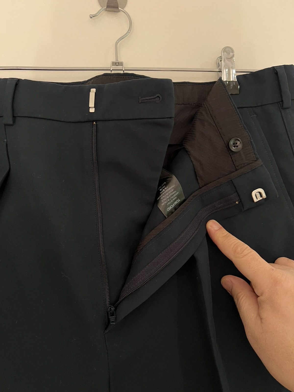 Tom Ford TOM FORD Double Cotton Satin Semi Sartorial Pants 38 Patrol Size US 43 - 13 Thumbnail