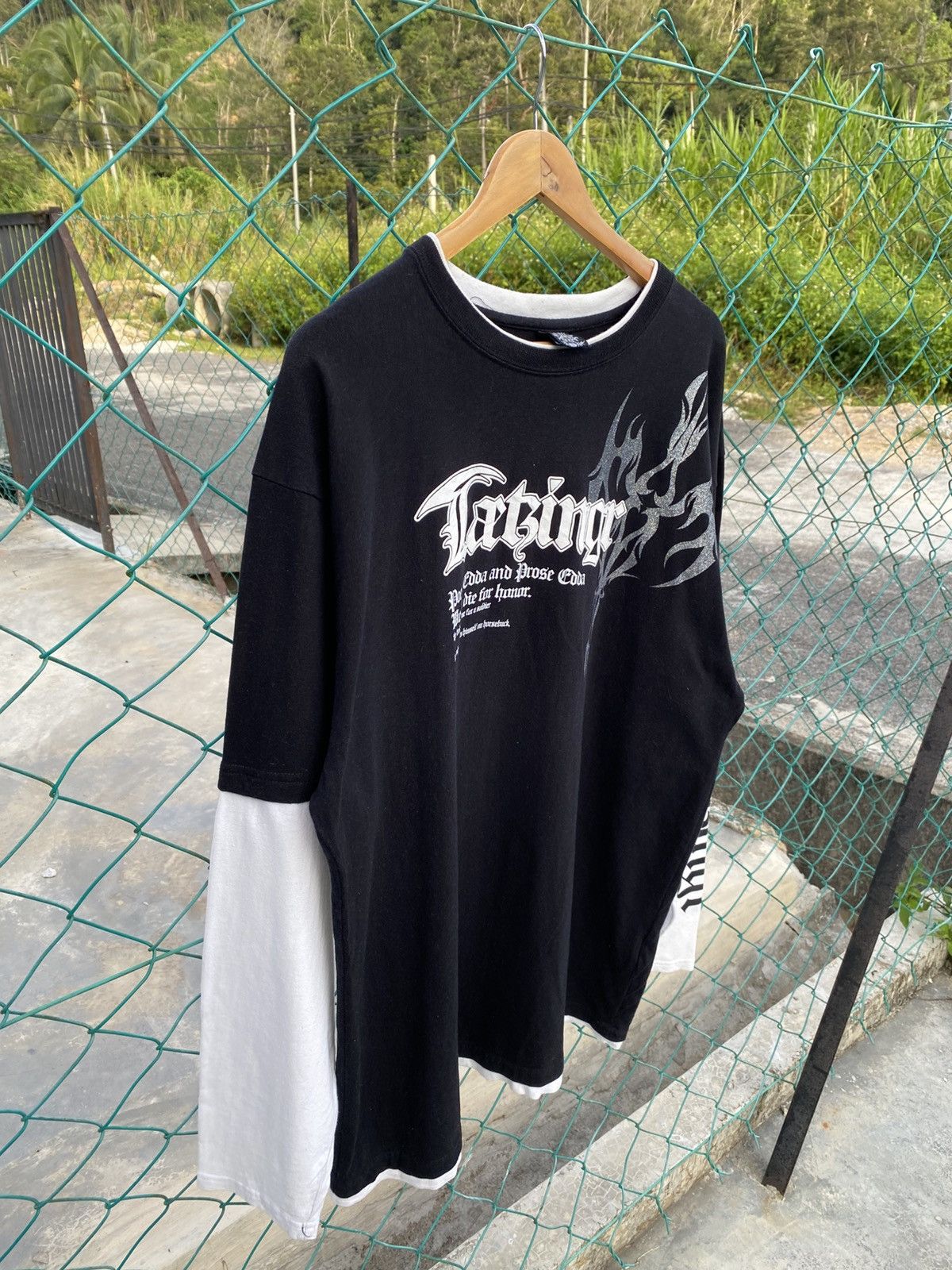 Japanese Brand Vintage Baumere double sleeve tshirt Size US XXL / EU 58 / 5 - 3 Thumbnail