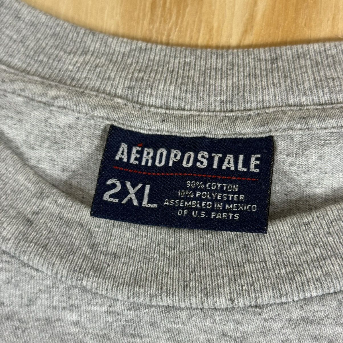 Aeropostale Aeropostale Mens Gray Graphic T Shirt Athletic Dept 1987 2XL Size US XXL / EU 58 / 5 - 5 Thumbnail