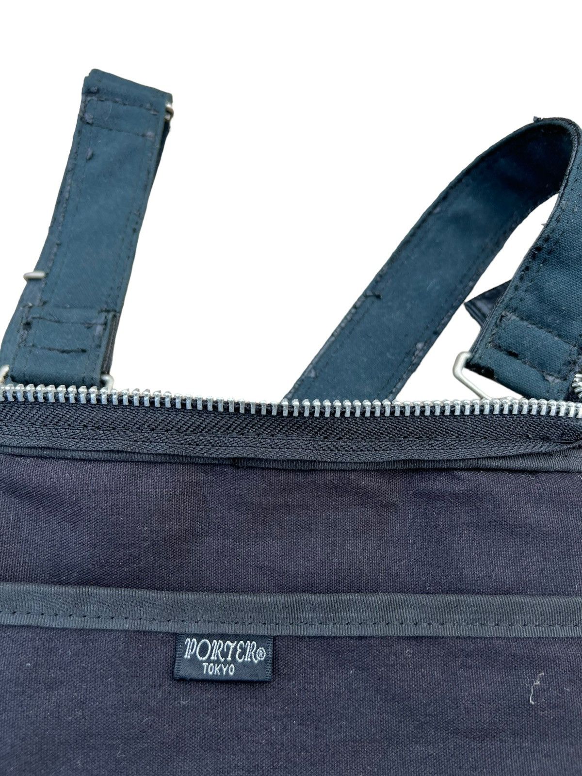Japanese Brand Vintage Porter Yoshida Japan Peel Off PU Coated Distress Bag Size ONE SIZE - 17 Thumbnail