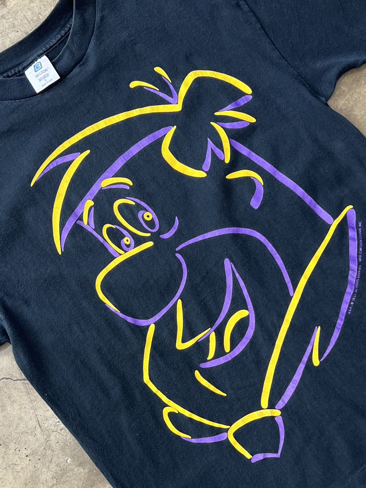 Vintage Vintage 90s Fred Flintstone Cartoon Network Tee Large Size US L / EU 52-54 / 3 - 1 Thumbnail
