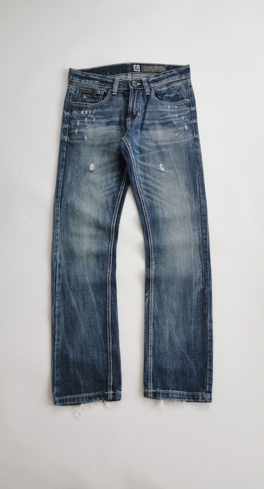 Marc Ecko Vintage Marc Ecko Straight Fit Distressed Jeans Size US 32 / EU 48 - 2 Thumbnail