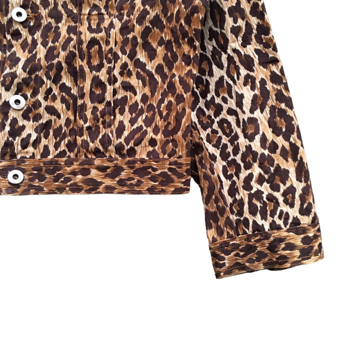 Dolce & Gabbana × Vintage Vintage Dolce And Gabbana ITTIERRE Leopard Trucker Jacket Size M / US 6-8 / IT 42-44 - 5 Thumbnail