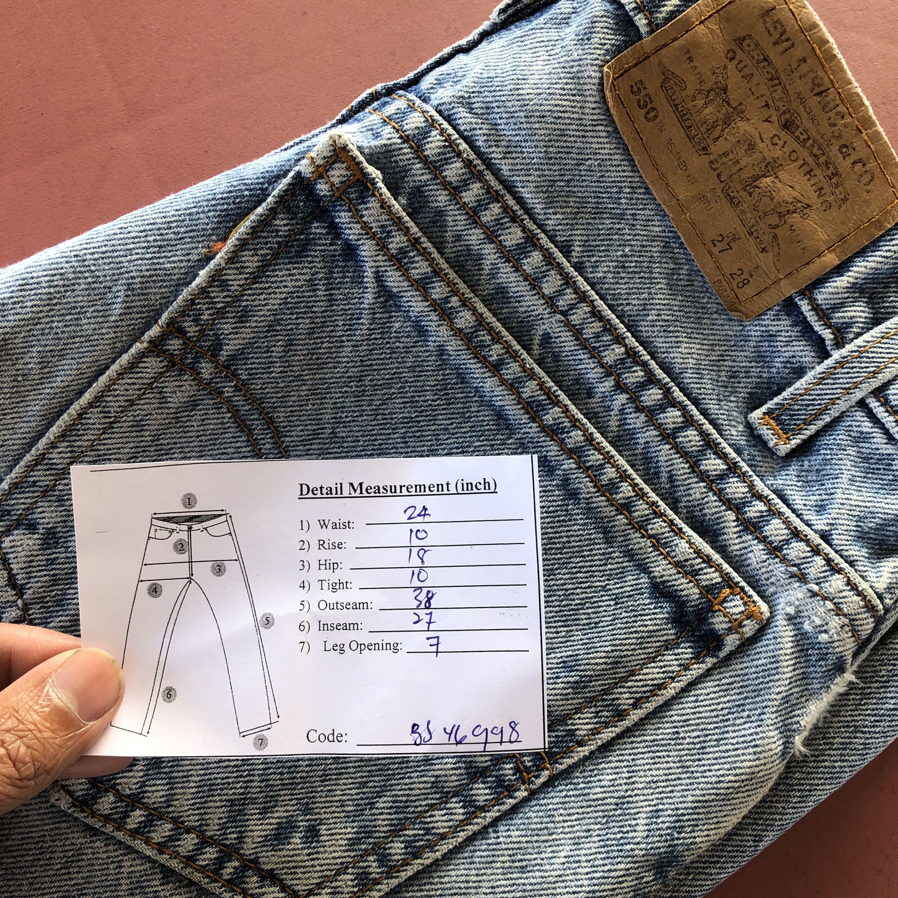 Levi's Vintage Levi's Sun Faded Jeans Levis 550 Light Wash Denim Size 24" / US 00 / IT 34 - 10 Thumbnail