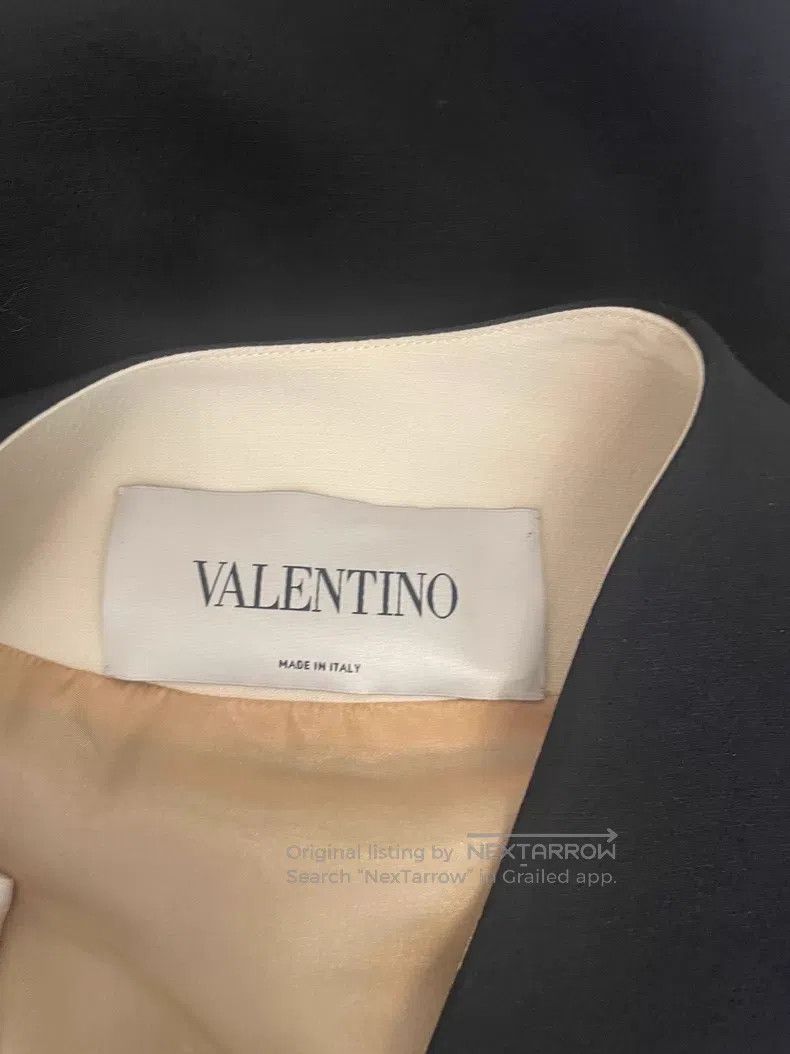 Valentino Valentino Black virgin wool silk long coat Size M / US 6-8 / IT 42-44 - 4 Thumbnail
