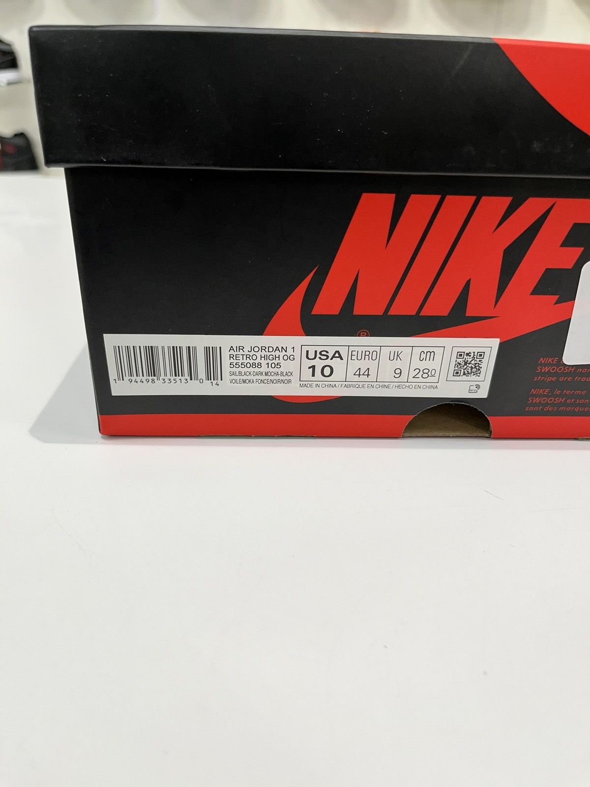 Nike Air Jordan 1 Retro High Dark Mocha Size US 10 / EU 43 - 11 Thumbnail