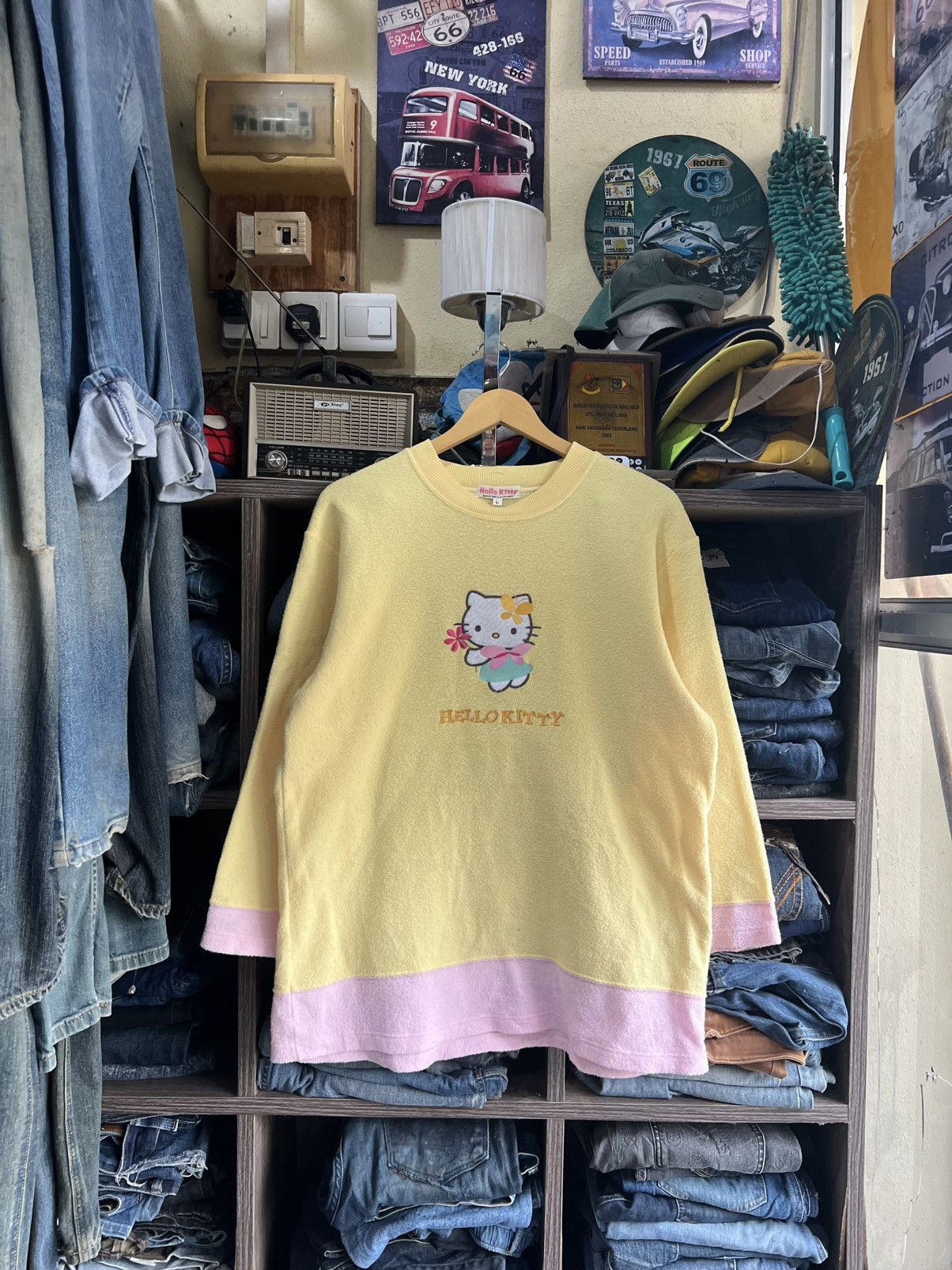 Cartoon Network 🔥Vintage Y2K Hello Kitty Fleece Long Sleeve Size L / US 10 / IT 46 - 1 Thumbnail