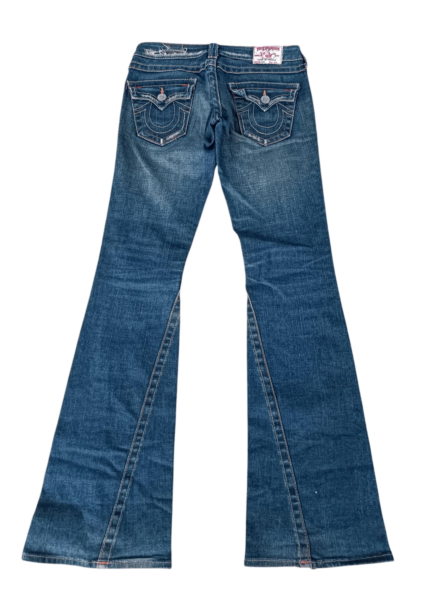 True Religion × Vintage True Religion ひ Joey Flare Distressed Unisex Jeans Size US 28 / EU 44 - 12 Thumbnail