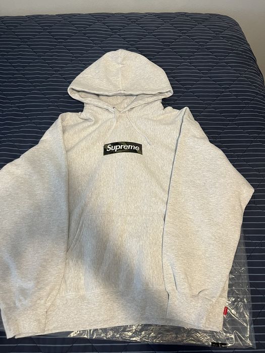 Supreme Supreme Box Logo Hooded Sweatshirt, Ash Grey, Large | Grailed