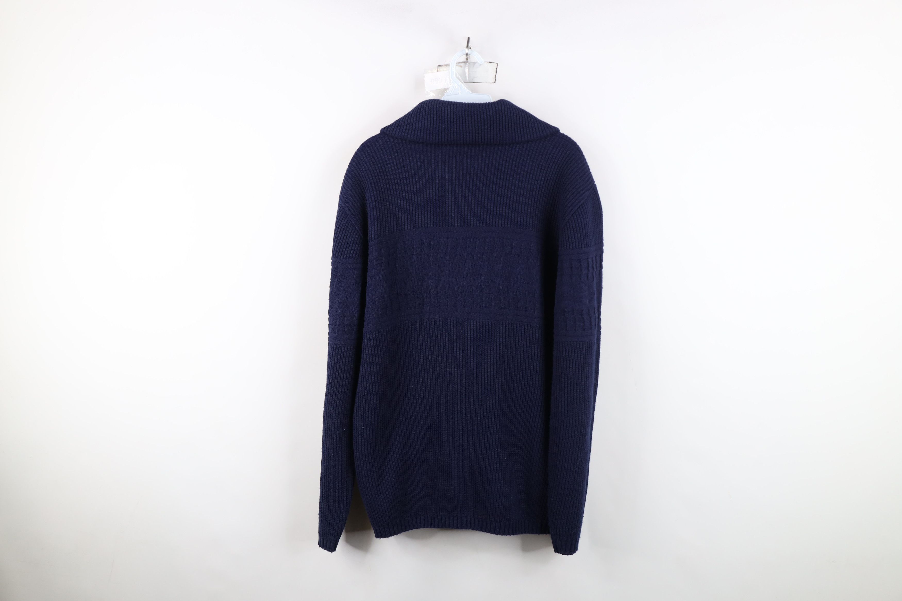 Vintage Vintage 70s Streetwear Ribbed Knit Cardigan Sweater USA Size US M / EU 48-50 / 2 - 11 Thumbnail