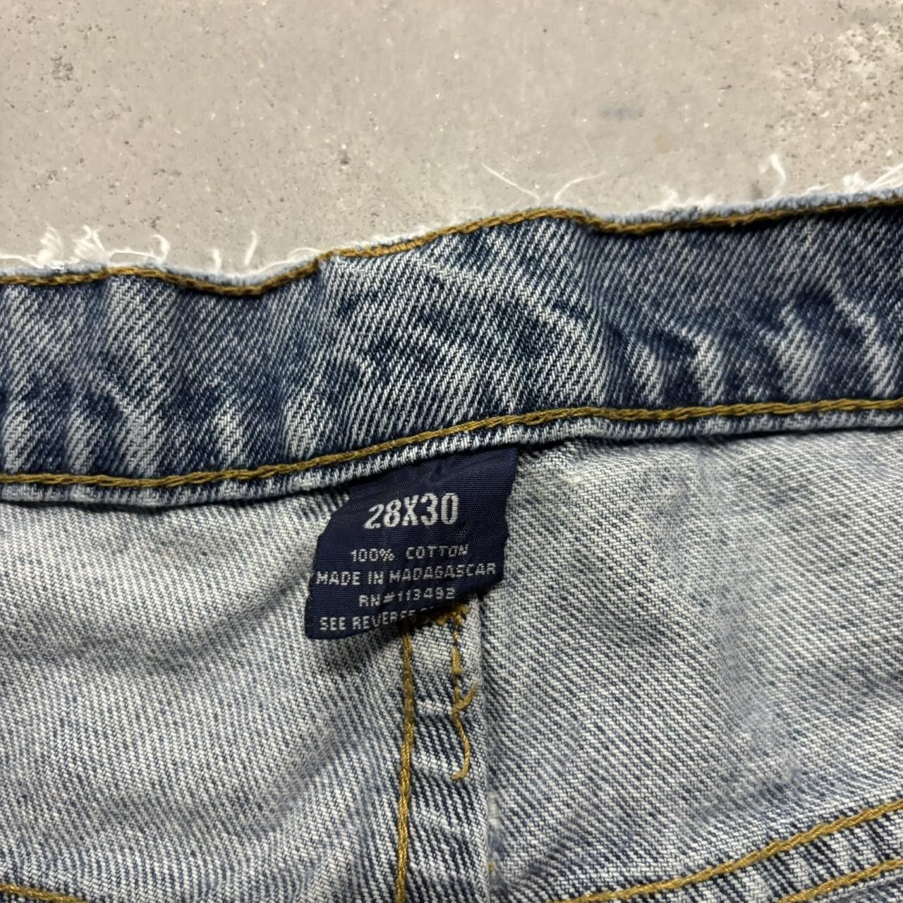 Japanese Brand × Vintage Crazy Vintage Y2K/2000s Grunge Light Wash Distressed Denim Jeans! Size US 28 / EU 44 - 8 Thumbnail