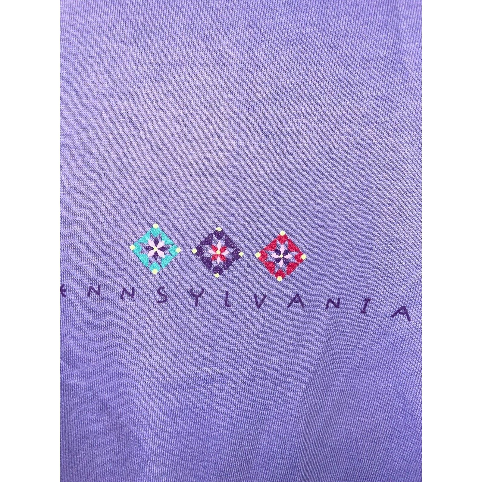 Anvil Vintage Pennsylvania Shirt PA Purple Tee 90s VTG Anvil Large Size US L / EU 52-54 / 3 - 4 Thumbnail