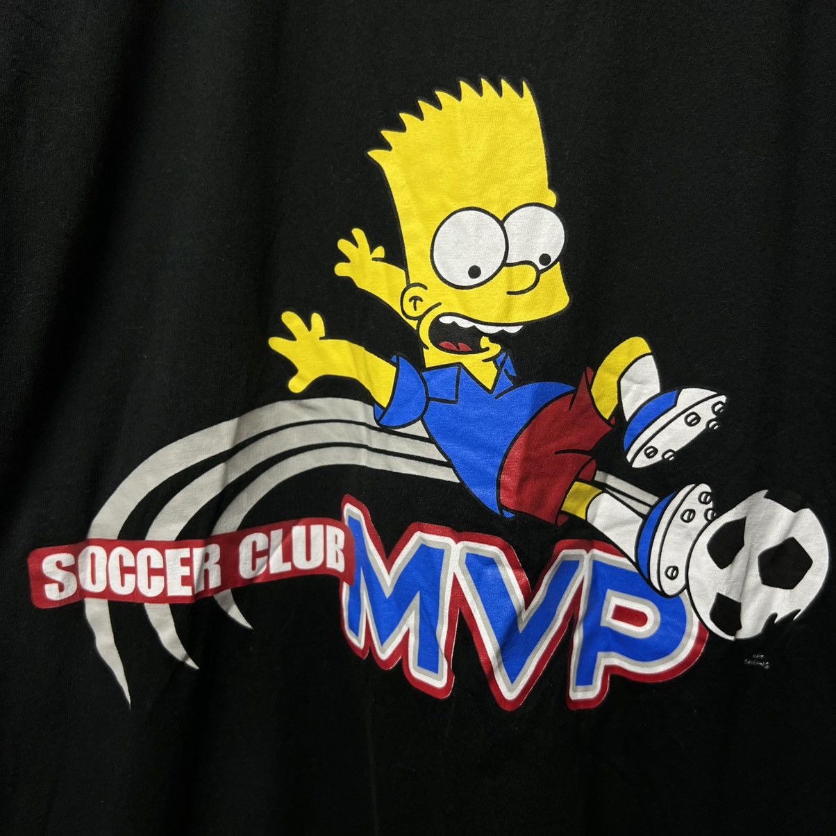 The Simpsons Vintage Simpsons 2002 T Shirt “MVP Soccer Club” Bart Tee Size US M / EU 48-50 / 2 - 7 Thumbnail