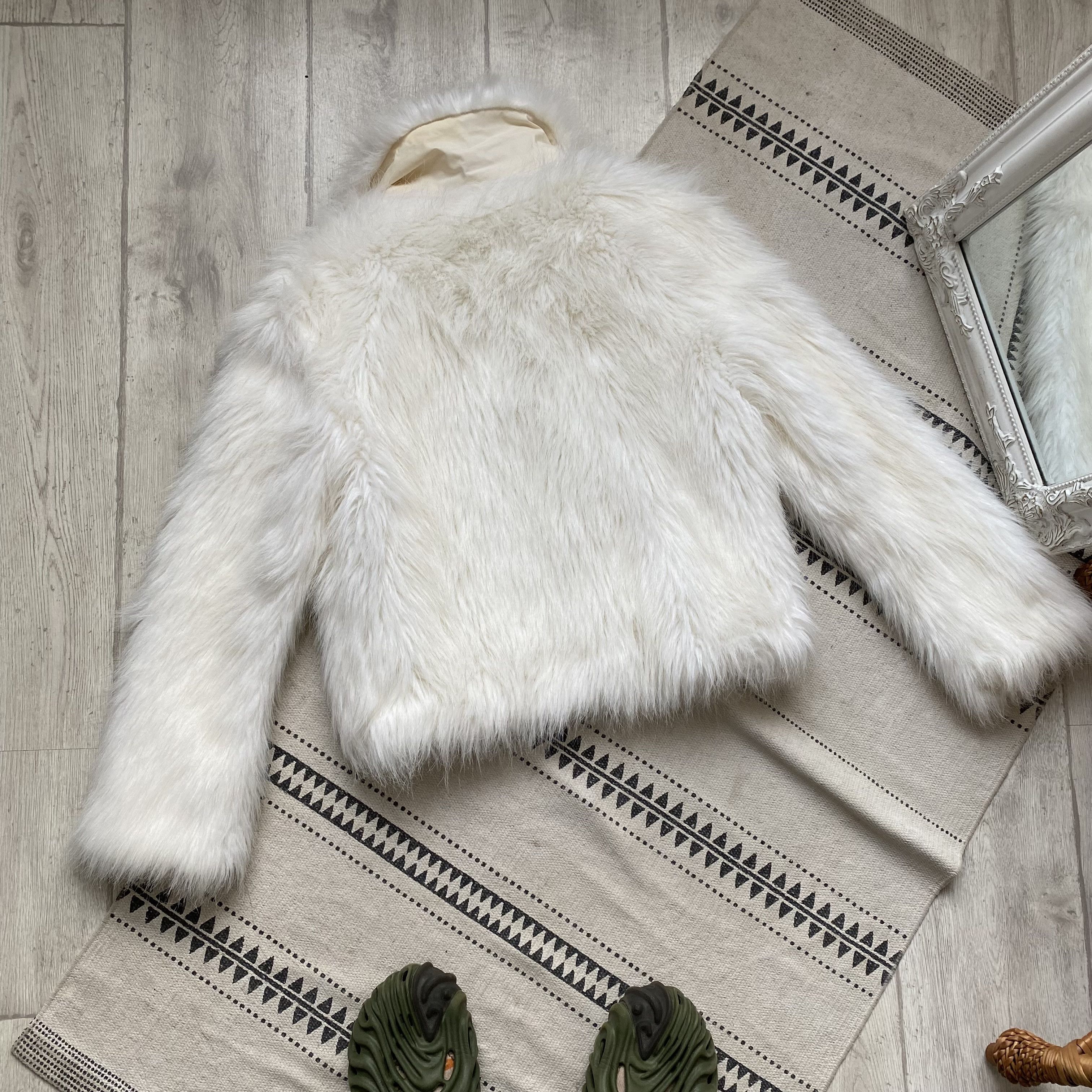 Hysteric Glamour Y2K Vintage 2000s Mohair Fluffy Faux Fur jacket Cropped Size S / US 4 / IT 40 - 8 Thumbnail